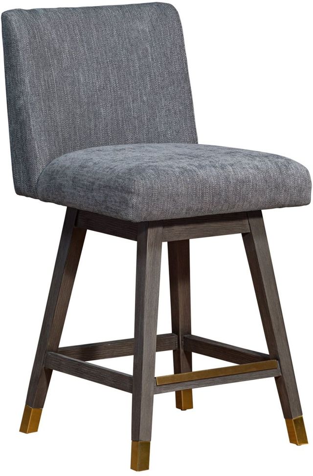 Armen Living Isabella Grey/Grey Oak 26" Bar Stool-0