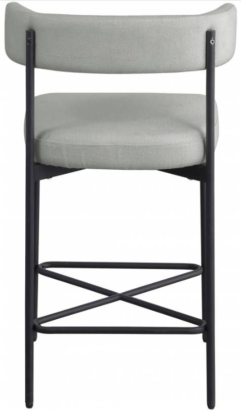 Meridian Furniture Rivage Gray/Black Counter Stool-2