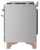 Ilve® Majestic III 40" Stainless Steel Pro Style Dual Fuel Liquid Propane Range with Triple Glass Door and Copper Trim-4