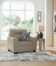 Benchcraft® Olten Mocha Chair and a Half-4