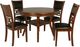 New Classic® Home Furnishings Gia 5-Piece Brown Round Dining Table Set-0