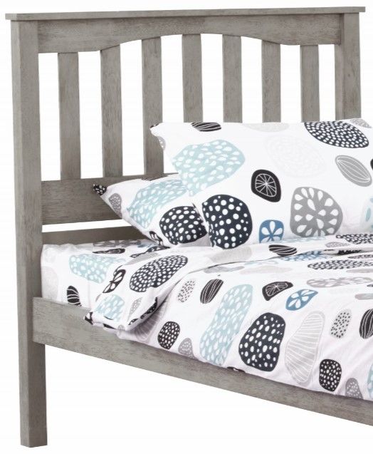 Night & Day Furniture™ Spices Bedroom K-Series Mainsail Brushed Driftwood Twin Panel Bed-1