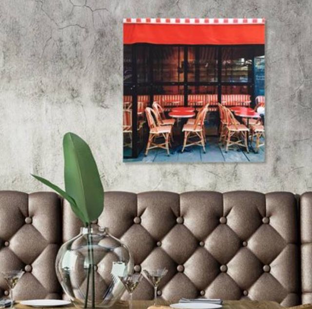 YHD Red Bistro II Wall Art-1