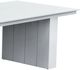 Intercon Nash Buff Aluminum Trestle Outdoor Dining Table-2