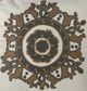 A & B Home Gray/White 18"x18" Embroidered Throw Pillow-1