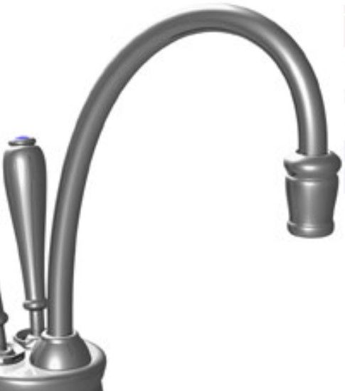 InSinkErator® Indulge Tuscan Country Instant Hot Water Dispenser with Hot and Cool Levers-2
