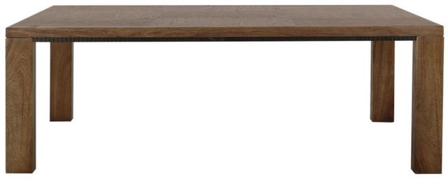 International Furniture Direct Walnut Reddish Brown Dining Table-3