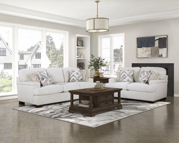 Homelegance® Oroson Cream Loveseat-1