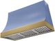 AGA Marquee 48" Carnaby Blue Wall Mounted Range Hood with Antique Brass Trim-0