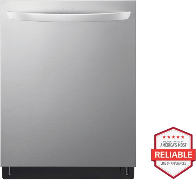 LG 24" PrintProof™ Stainless Steel Smart Top Control Built In Dishwasher-1