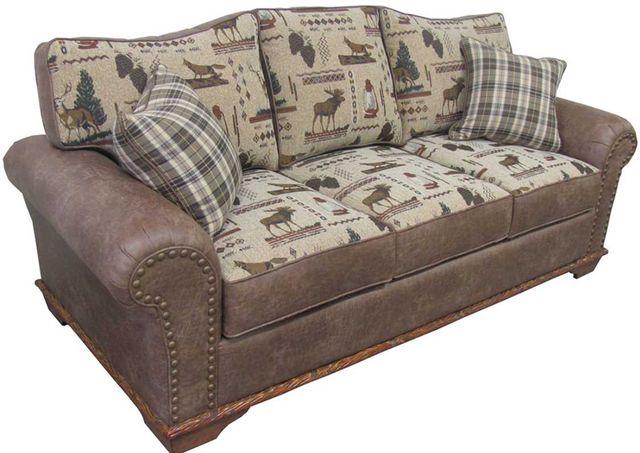 Marshfield Furniture Whitetail Ridge Gray Queen Sleeper Sofa-0