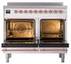 Ilve® Nostalgie II Noblesse 40'' White Pro Style Induction Range with Copper Trim-1