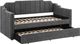 Coaster® Kingston Charcoal Upholstered Twin Daybed with Trundle -1