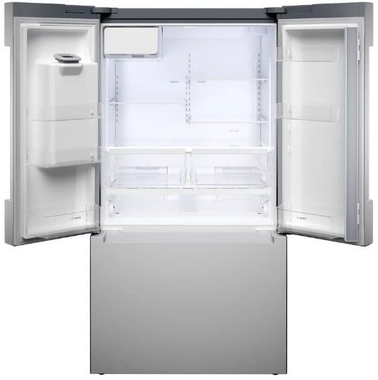 Bosch® 100 Series 36" 26 Cu. Ft. Stainless Steel French Door Refrigerator-1