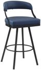 Homelegance® Crowley Blue Pub Swivel Chair-0