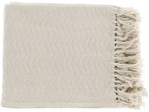 Surya Thelma Cream 50"x60" Throw Blanket-0