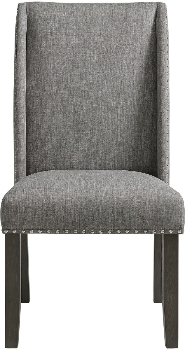 Elements International Everdeen Grey Dining Chair-1