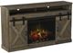 Legends Home Farmhouse Barnwood 66" Fireplace Console-0