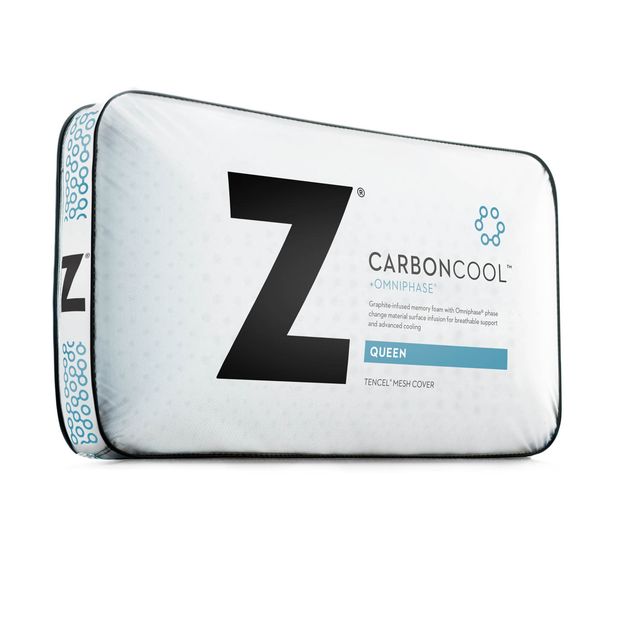 Malouf® Z Travel CarbonCool® + OmniPhase™ Travel Pillow-1