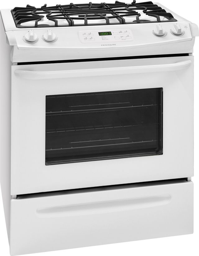 Frigidaire® 30" Slide In Gas Range-White-1