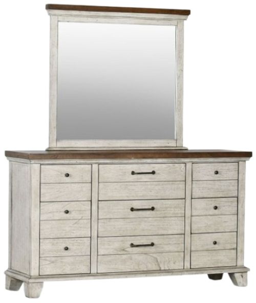 Steve Silver Co. Bear Creek 4-Piece White Smoke King Bedroom Set-3