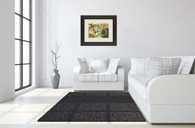 Classy Art Away We Go I” By Katrina Craven Blue 34 in. x 40 in. Framed Print Wall Art-3