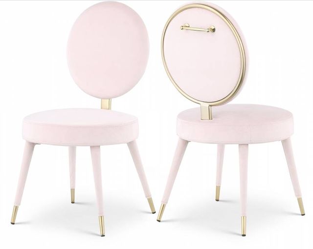 Meridian Furniture Brandy Pink Dining Chair-3