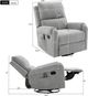 Northfield Living Gray Manual Swivel Rocker Recliner-3