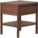 EQ3 Monarch Walnut 1-Drawer Nightstand-0