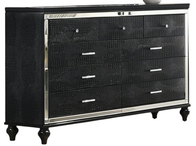 New Classic® Home Furnishings Valentino Black Dresser-0