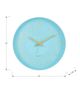 Monarch Specialties Inc. Blue 12" Analog Wall Clock with Gold Numbers-2