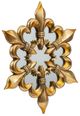 A & B Home Antique Gold 19" Mirror-0
