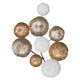 A & B Home Bronze/Gold/White Textural Hanging Wall Art-0
