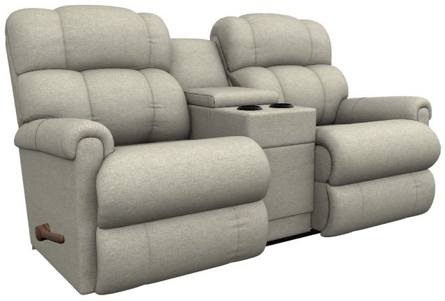 La-Z-Boy® Pinnacle Antique Manual Wall Reclining Loveseat with Console-0