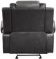 Mazin Furniture Briscoe 2-Tone Gray Glider Reclining Chair-4