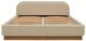 American Leather® Customizable Castiel Fabric King Upholstered Panel Bed-2