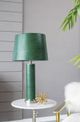 A & B Home Green Leather Lamp-4