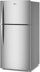 Whirlpool® 30" 19.3 Cu. Ft. Fingerprint Resistant Stainless Finish Top Freezer Refrigerator with Total Coverage Cooling-3