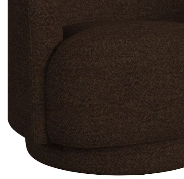 Elements International Mojave Chocolate Swivel Chair-3
