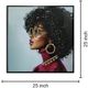 Classy Living Captivating Afro in Red Wall Art-2