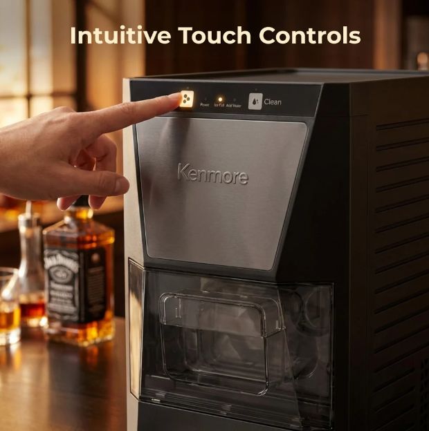 Kenmore® 10" Black Countertop Ice Maker-2