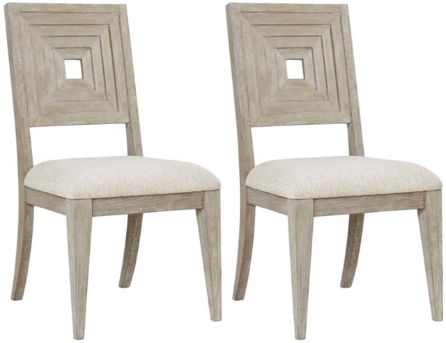 Riverside Furniture Cascade Dovetail 2-Piece Upholstered Wood Back Side Chair Set-0