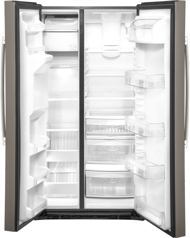 GE® 36" 25.1 Cu. Ft. Slate Side-By-Side Refrigerator-2