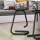 Amisco Customizable Paperclip70 Counter Stool with Matte Black Base-1