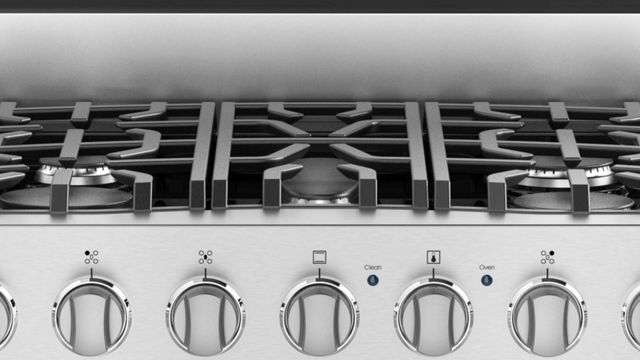 Viking® 3 Series 30" Frost White Freestanding Natural Gas Range-2