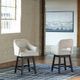 Signature Design by Ashley® Tallenger Linen/Dark Brown Counter Stool-4