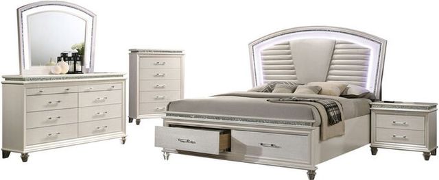 Furniture of America® Maddie Pearl White Chest-2