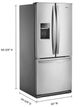 Whirlpool® 30" 19.0 Cu. Ft. Fingerprint Resistant Stainless Steel French Door Refrigerator-3