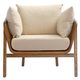 YHD Brisa Brown/Cream Accent Chair-1