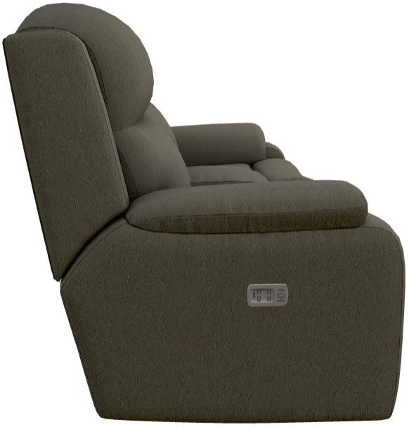 La-Z-Boy® Dorian Smoke Power Reclining Loveseat with Console, Headrest, and Lumbar-2